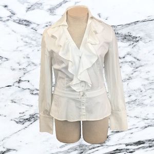 Ann Taylor Ruffled Blouse